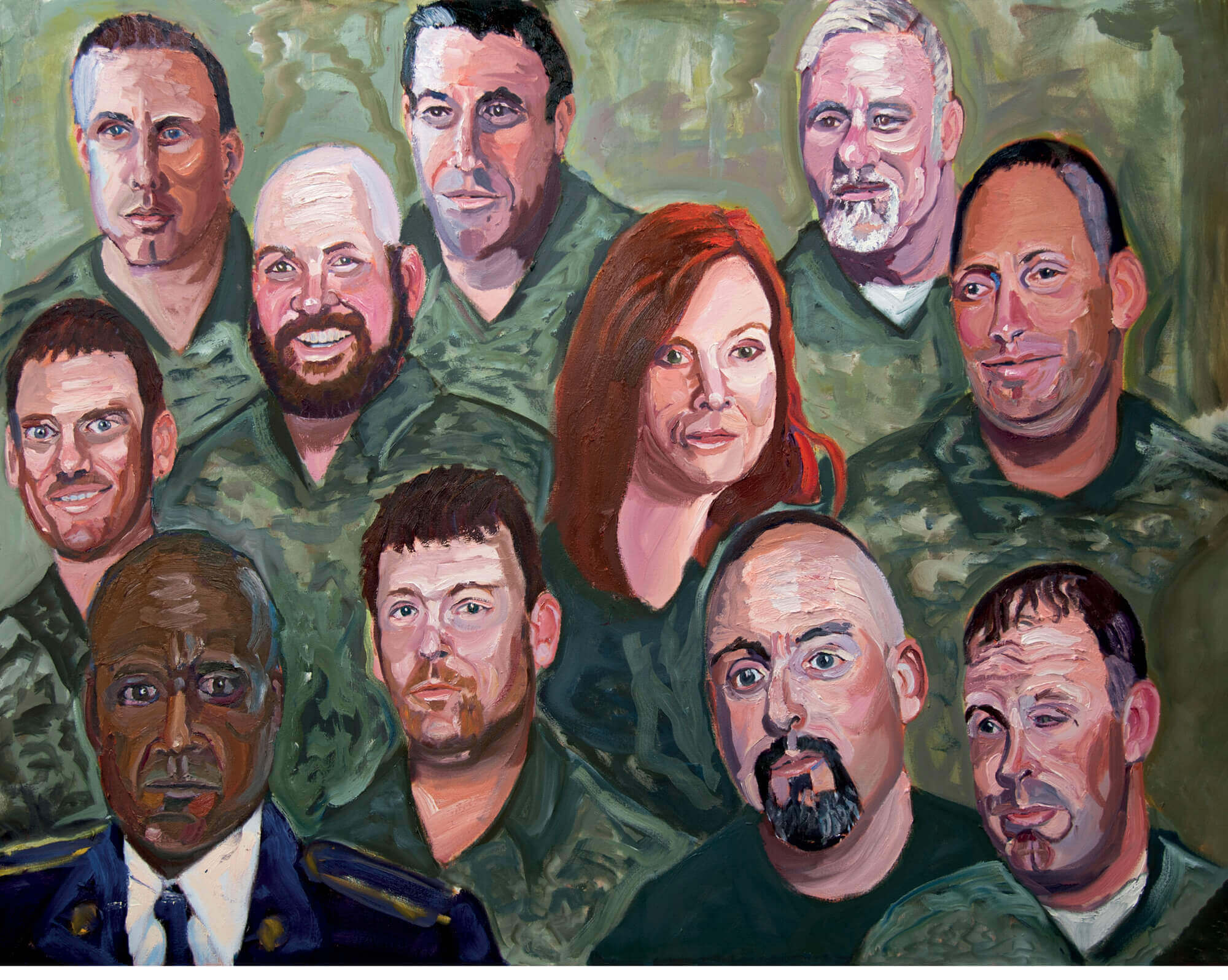 74. MURAL OF AMERICA’S ARMED FORCES